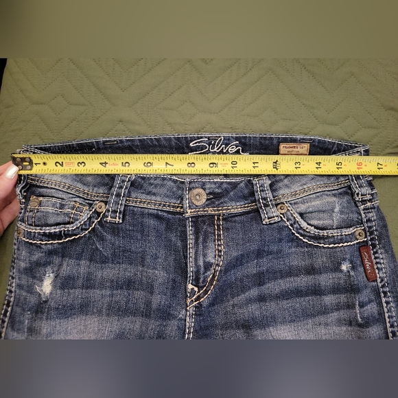 Silver jeans women's size 30W/33L Frances 18" bootcut - Picture 7 of 10